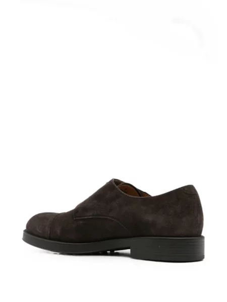 Pantofi monk Tod's din piele de căprioară maro
