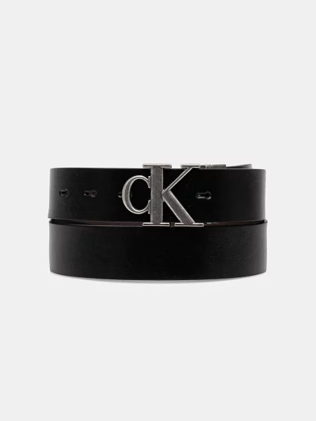 Calvin Klein oboustranný pásek pánský kožený černý
