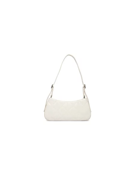 Calvin Klein Torbica Quilted Sm Shoulder Bag Bijela bež