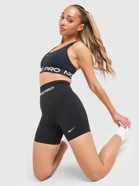 Nike Szorty Pro Dri-Fit Seamless High Rise czarne