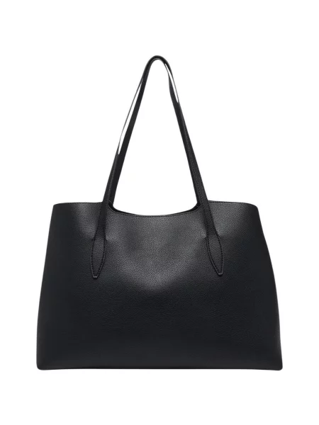 Shopper kabelka Guess z ekologickej kože čierna