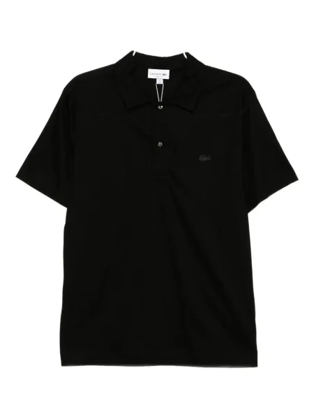 Polo Lacoste cu broderie negru