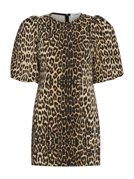Co'couture Rochie Leo bej / maro cappuccino negru