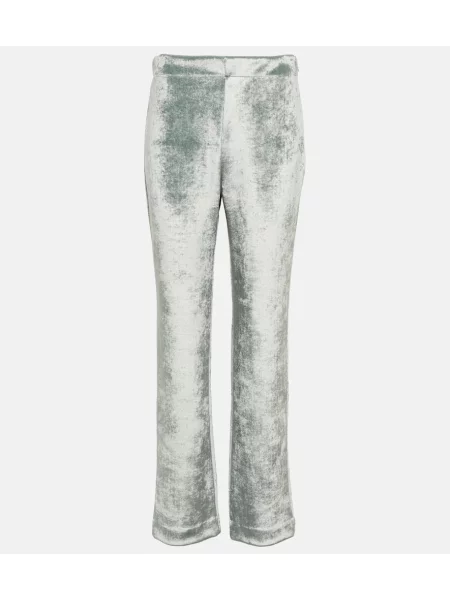 Pantaloni Jil Sander de lână albastru