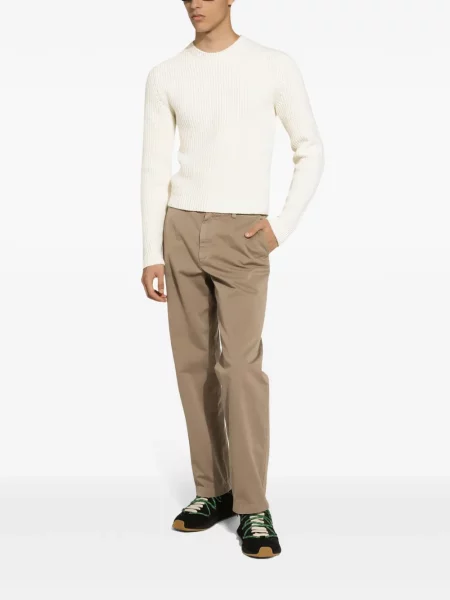 Sweter Dolce And Gabbana z okrągłym dekoltem biały