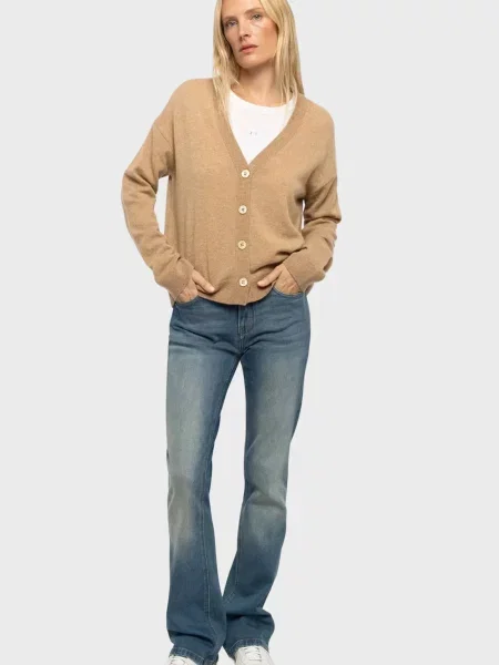 Кашемировый кардиган Zadig&voltaire бежевый
