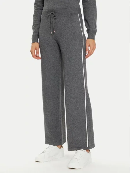 Hlače iz tkanine Liu Jo Sport siva