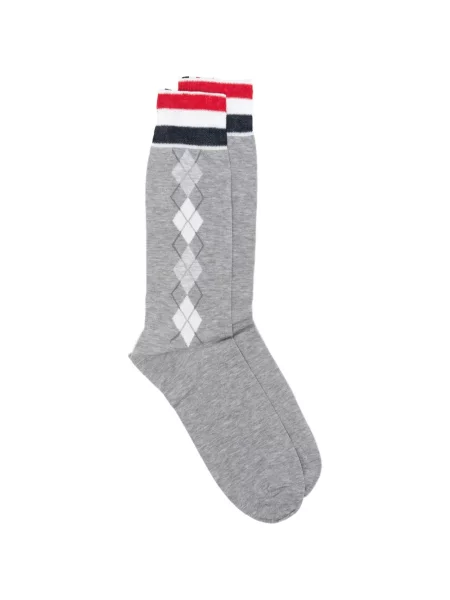 Șosete Thom Browne cu dungi gri