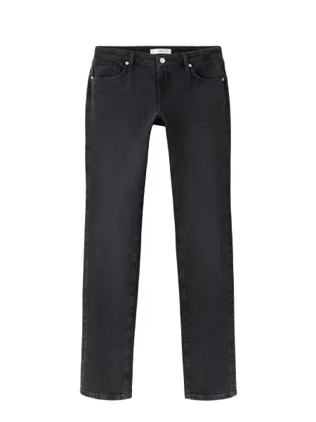 MANGO Pantaloni cu cute CAIT denim negru