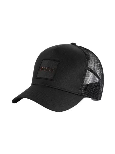 Czapka z daszkiem i naszywką z logo model ‘Elliot’ Boss Orange czarna