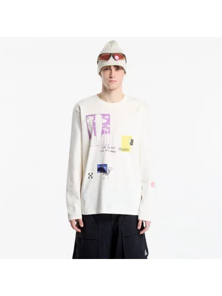 T-shirt Haglöfs LS Tee Beigetu Beige M bež