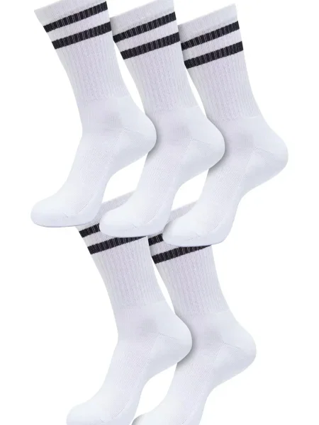 Șosete Urban Classics cu dungi alb