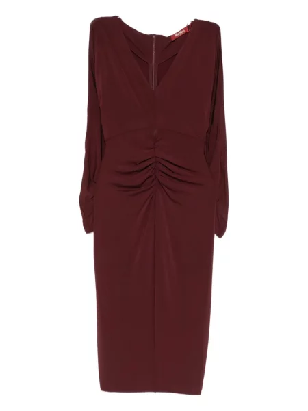 Rochie maxi Max Mara până la genunchi de costum roșu