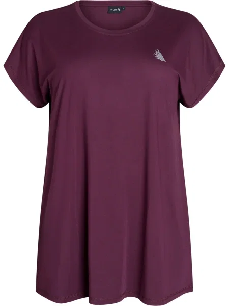 Active by Zizzi Tricou funcțional ABASIC vin roșu