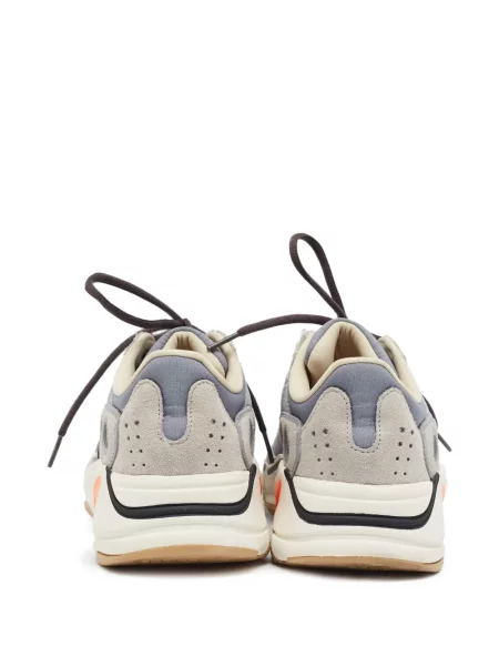 Маратонки Adidas Yeezy с връзки с дантела сиво