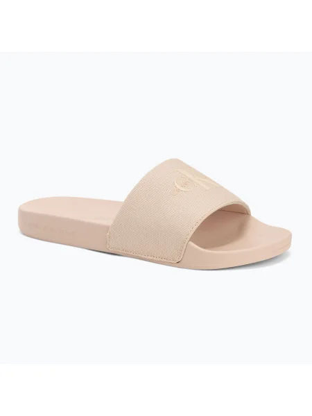 Dámske šľapky Calvin Klein Slide Monogram Wn triple whisper pink béžová