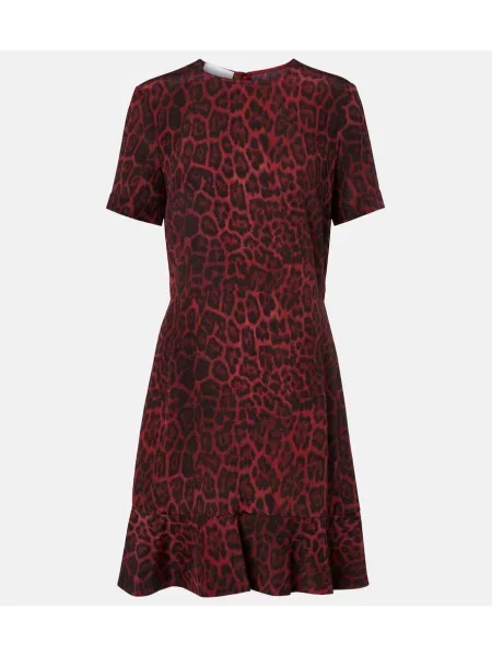 Rochie Stella Mccartney de mătase roșu