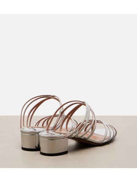 Papuci tip mules Aquazzura din piele