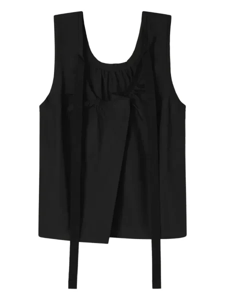 Top Lee Mathews cu volane negru