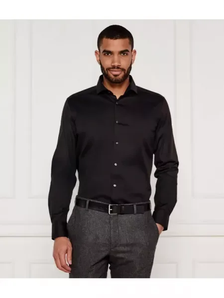 BOSS BLACK Cămașă negru
