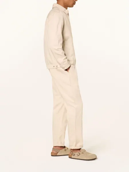 Nowadays Kalhoty Ve Stylu Joggingových Kalhot Regular Fit S Lnem béžová