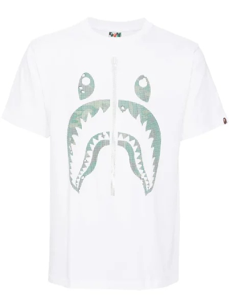 Tricou A Bathing Ape® cu imagine alb