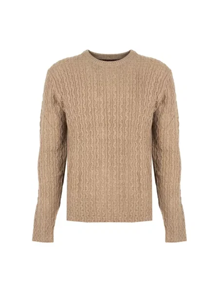 Sweter Pepe Jeans z nadrukiem beżowy