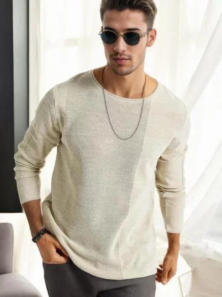 Pulover Dewberry bej