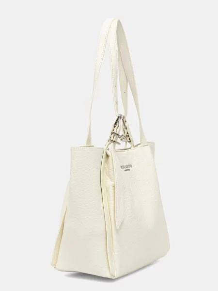 Műbőr shopper táska Ermanno Firenze bézs