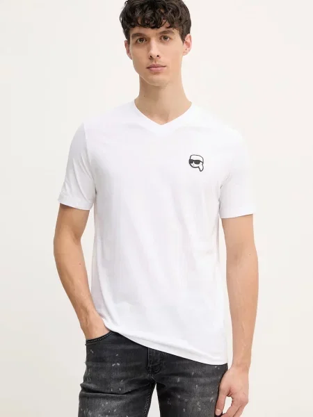 Karl Lagerfeld Tricou alb