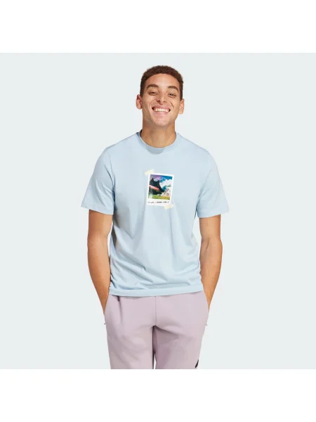 ADIDAS SPORTSWEAR Funkcionalna majica All Day I Dream About... modra / svetlo modra / zelena črna