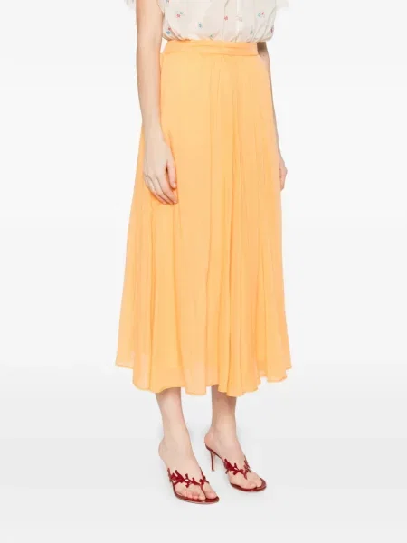 Fusta plisata Forte_forte plisată portocaliu