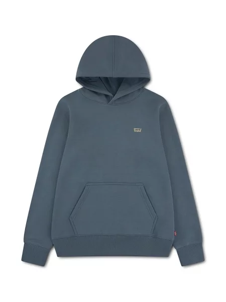 Levi's mikina s kapucňou detská s bavlnou MINI BATWING HOODIE modrá