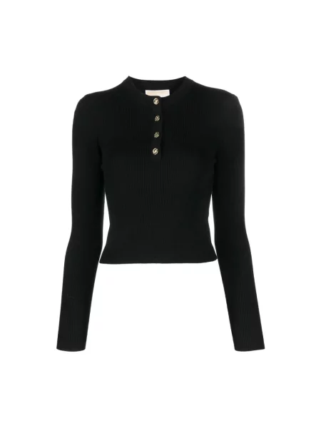 Dzianinowy sweter Michael Kors w paski czarny
