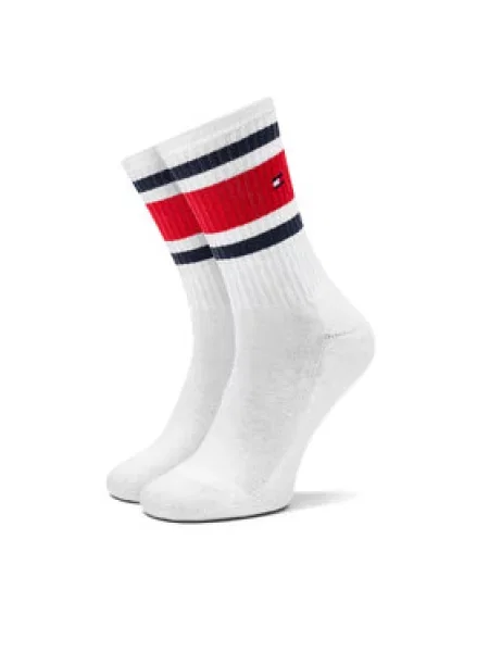 Dlouhé ponožky Tommy Hilfiger bílá