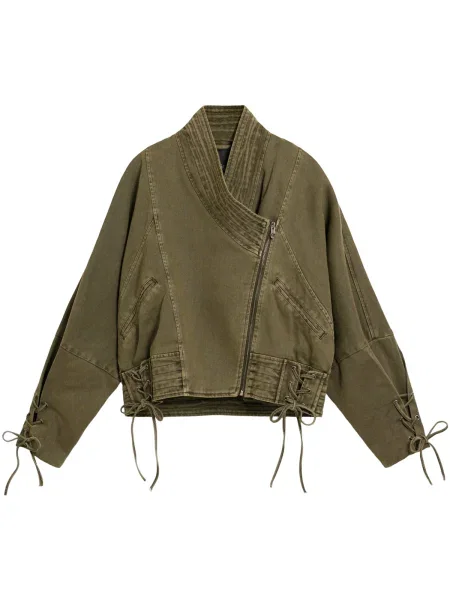 Cropp geacă de blugi Desigual din piele kaki