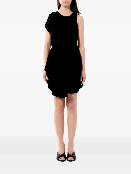 Fustă Balenciaga asimetrică drapată negru