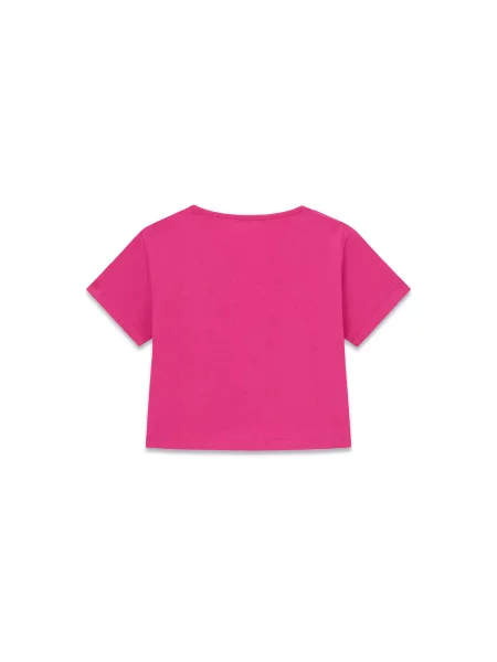 Guess T-Shirt Σκούρο Relaxed Fit ροζ