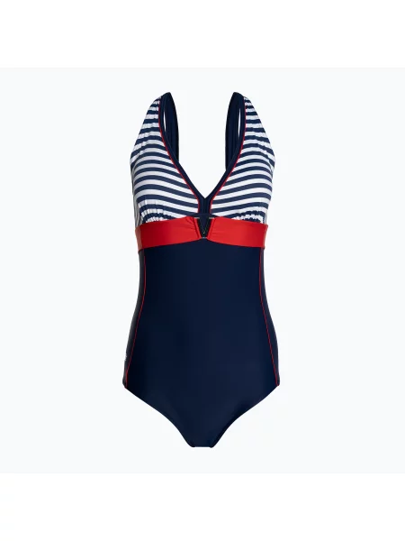 Jednodílné plavky AQUA-SPEED Maris modrá/bílá bílé