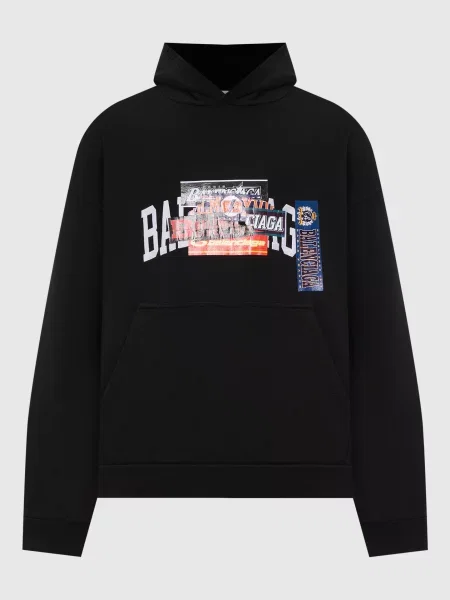 Худі Bumper Stickers Balenciaga чорне