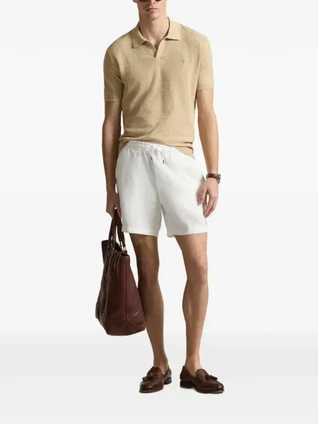 Ριγέ δερμάτινος κάλτσες Polo Ralph Lauren με κορδόνι μαύρο