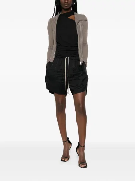 Pantaloni scurți Rick Owens cu cordon negru