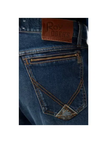 Jeansy straight leg Roy Rogers niebieskie