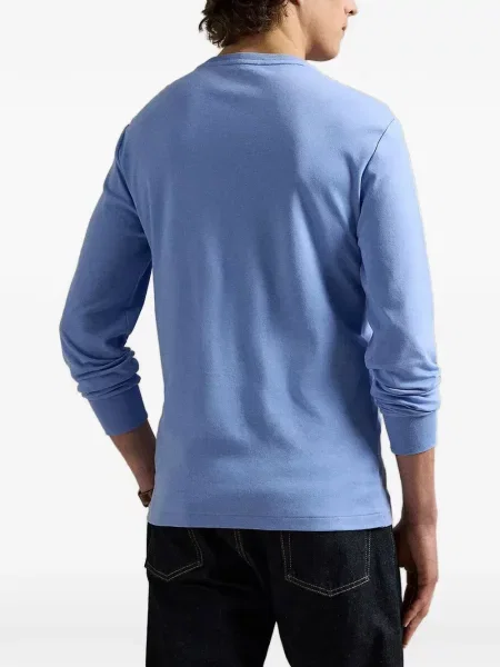 Odgovarati majica Polo Ralph Lauren s čipkom s izlizanim efektom zelena