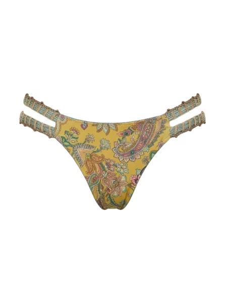 Lniane bikini Del Maar dwustronne zielone