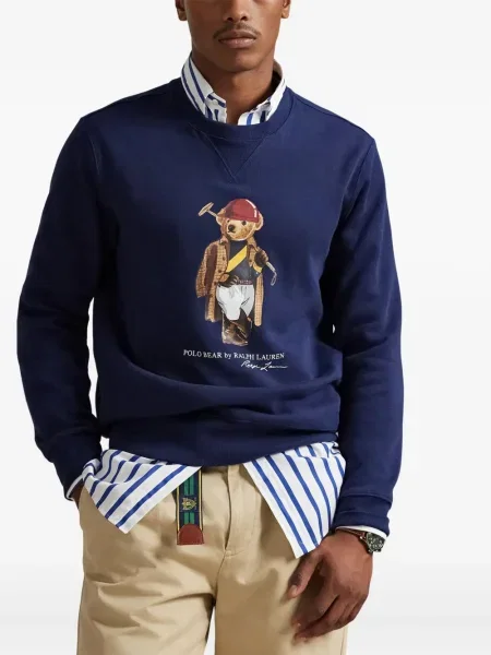 Μικρός κάλτσες Polo Ralph Lauren με κέντημα από ζέρσεϋ μπλε