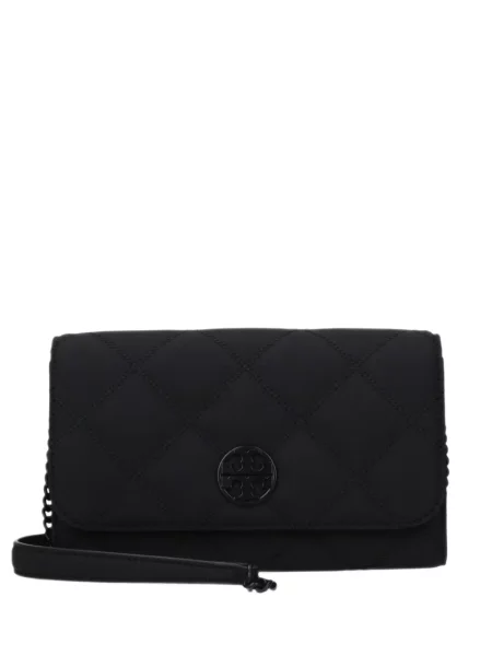 Torebka Tory Burch skórzana pikowana czarna