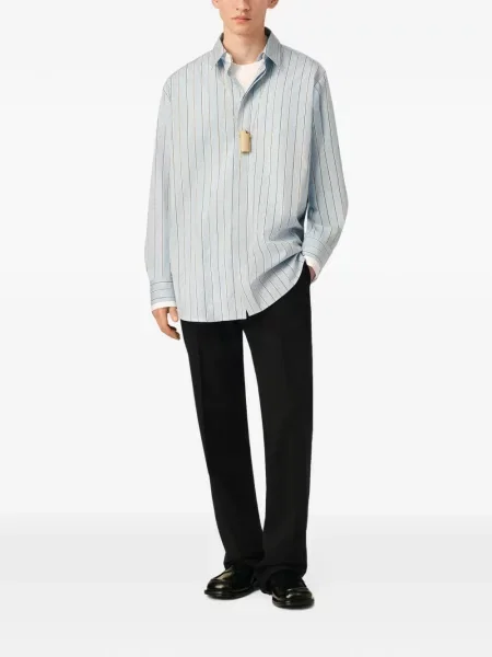 Pantaloni Ami Paris de lână negru