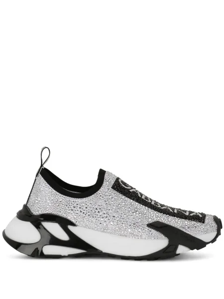 Slip on tenisky Dolce & Gabbana Sorrento stříbrné