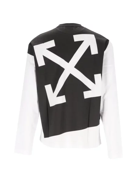 Lung tricou Off-white alb